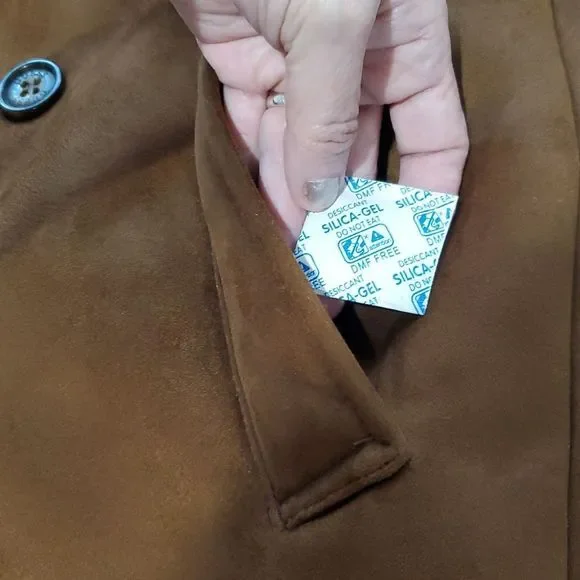 GUESS MENS FAUX-SHEARLING COGNAC OVERCOAT SIZE M NWOT-NEW WITHOUT TAGS - Picture 11 of 14